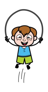 Çizgi film Çocuk Atlama İpi