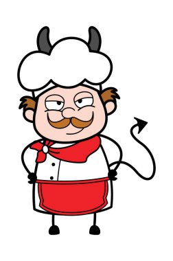 Şeytan rolünde Şeytani Çizgi Film İşadamı