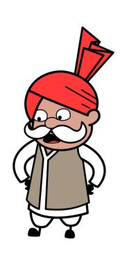 Elleri Belinde Haryanvi ihtiyarından bahsediyoruz.