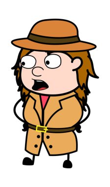 Belinde Elleri Olan Konuşan Araştırmacı