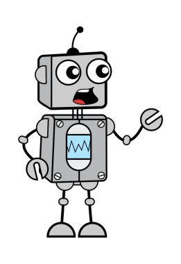 Çizgi Robot Bir Şey Söylüyor