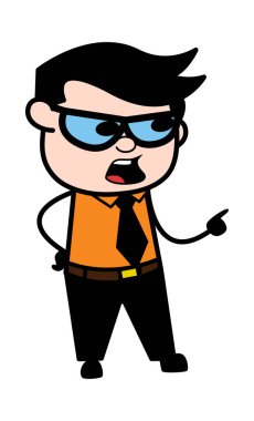 Çizgi film İşadamı Bir Şey Söylüyor