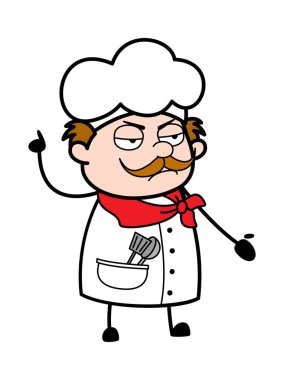 Kızgın İş Adamı Çizgi Filmi Bir eli havada