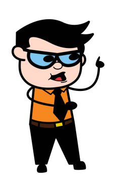 Çizgi film İşadamı İletişim Çizimi