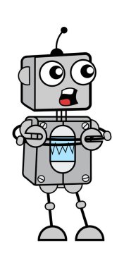 Kolları Katlanmış Robot Çizgi Filmi Konuşuyor