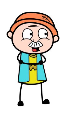 Kolları Katlanmış Büyükbaba Çizgi Filmi Konuşuyor