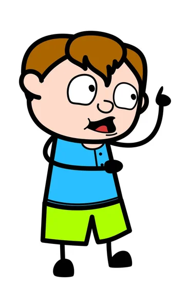 Cartoon Teen Boy Επικοινωνία — Διανυσματικό Αρχείο