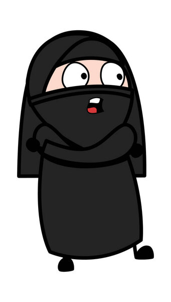 Мусульманский карикатурный разговор в сложенном виде