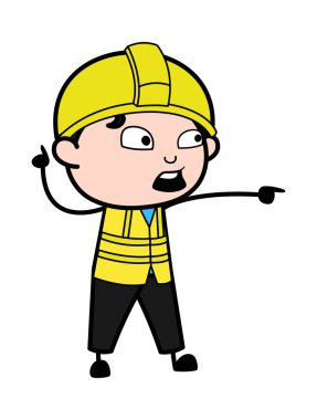 Suçlayan Mühendis Çizgi Film Çizimi