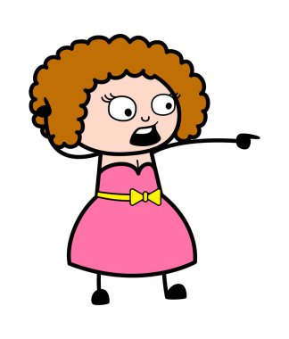 Genç Bayan Çizgi Filmi Suçlamak