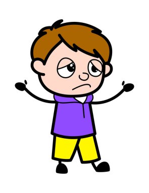 Pişman Çocuk Çizgi Film Çizimi