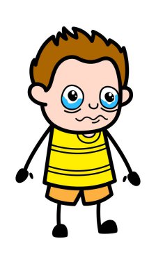 Çizgi film Genç Çocuk Ağlıyor