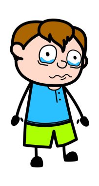 Çizgi film Genç Çocuk Ağlıyor