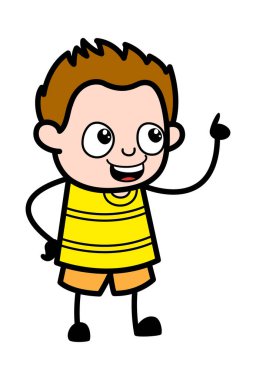 Mutlu Konuşan Genç Çocuk çizgi filmi.