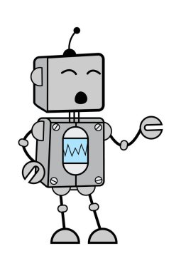 Çizgi Robot Konuşan İllüzyon