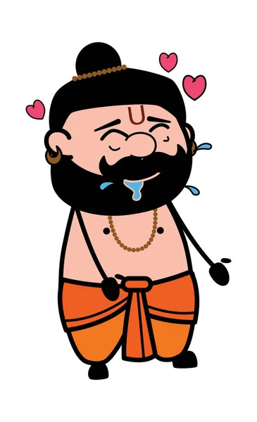 Pandit Cartoon Sabbert Der Liebe — Stockvektor