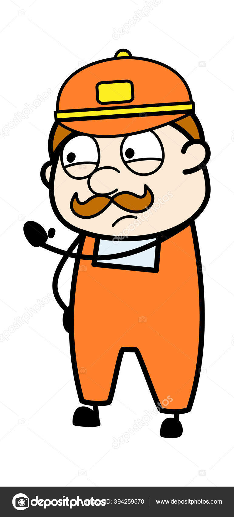 卡通派递员威胁图库矢量图©lineartist 394259570, image size:771x1700