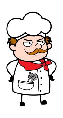 Saldırgan İş Adamı Çizgi Film Çizimi