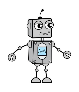 Robot İfadesiz Yüz Çizgi Filmi