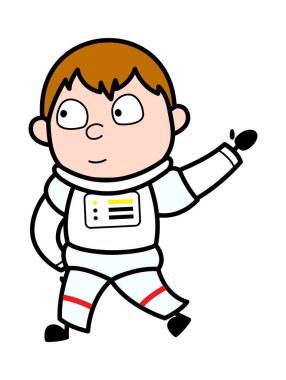 Kaldırılmış El Astronot çizgi filmi