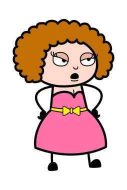 Çizgi film Genç Bayan Dinliyor