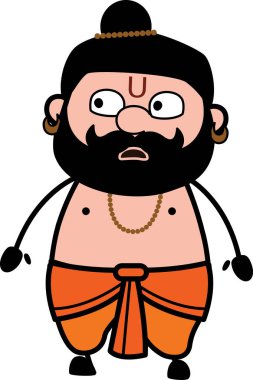 Şok Olmuş Pandit Çizgi Filmi Çizimi