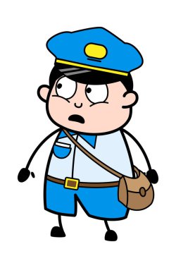 Şok olmuş Postacı Çizgi Filmi