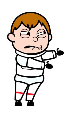 Rahatsız Astronot Çizgi Filmi Çizimi