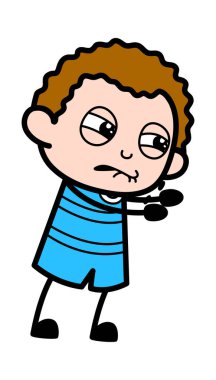 Rahatsız Çocuk çizgi film çizimi