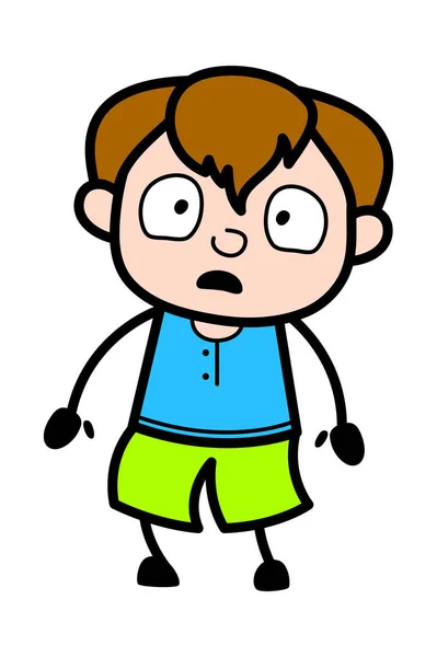 Schockiert Teen Boy Cartoon — Stockvektor