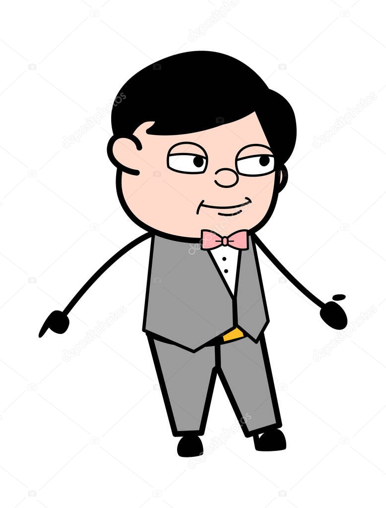 Groom Expressionless Face Cartoon