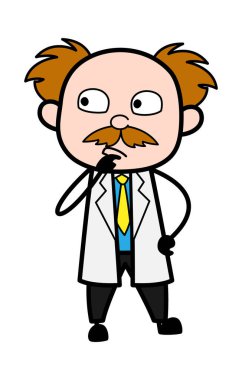 Çizgi film bilimcisi ciddi düşünüyor.