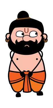 Utangaç Pandit Çizgi Film Çizimi