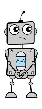 Utangaç Robot Çizgi Film Çizimi