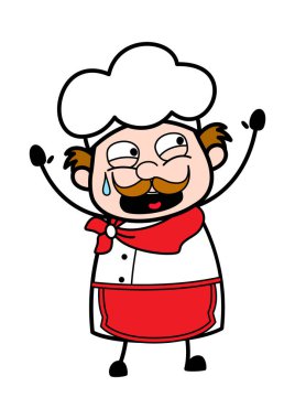 Dehşete düşmüş Karikatür İşadamı İllüstrasyonu