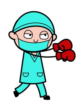 Karikatür Cerrahı Boks Çizimi