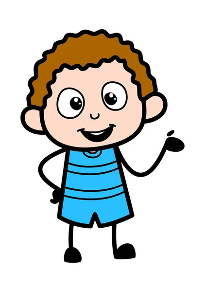 Ilustración Dibujos Animados Happy Kid — Vector de stock