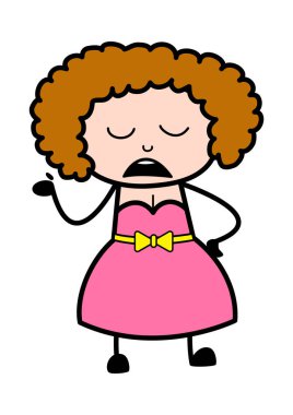 Çizgi film Genç Bayan Dalgın