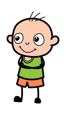 Katlanmış Kel Çocuk çizgi filmi.