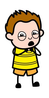 Çizgi film Genç Çocuk Korkuya Şaşırdı