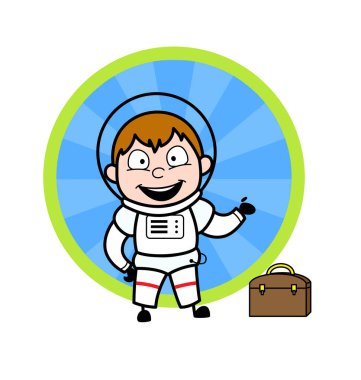 Mutlu Karikatür Astronotu Sunar