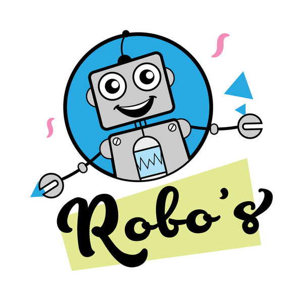 Robot Mascot Logo illustration