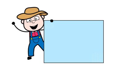 Boş Sancaklı Çizgi film Çiftçisi