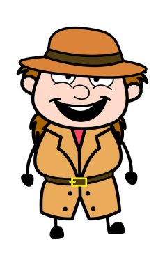 Çizgi film Müfettişi Boş Tahta Gösteriyor