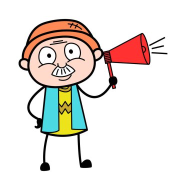 Çizgi film Büyükbaba Hoparlörle Duyuruyor