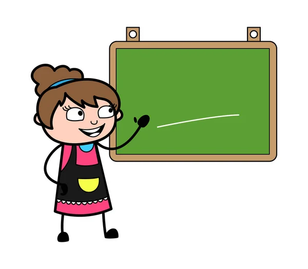Cartoon Beautician Classroom Board — Stockový vektor