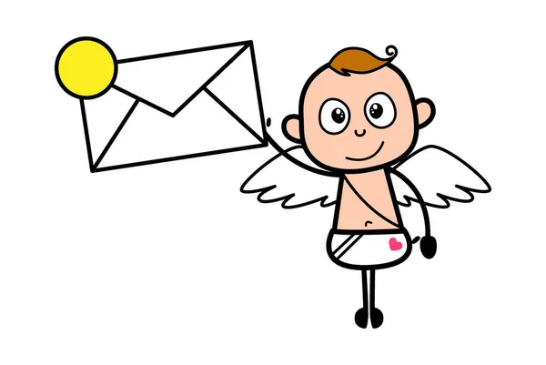 Obálka Kreslený Anděl — Stockový vektor