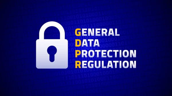 GDPR, Regulamento Geral de Proteção de Dados, Regulamento de Proteção de Dados da UE —  Vetores de Stock