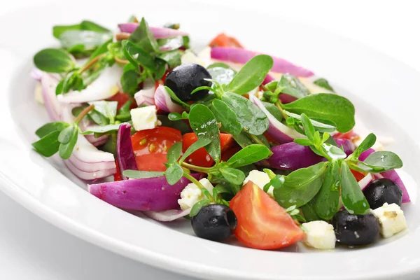 Greek Salad Purslane — Stock Photo, Image