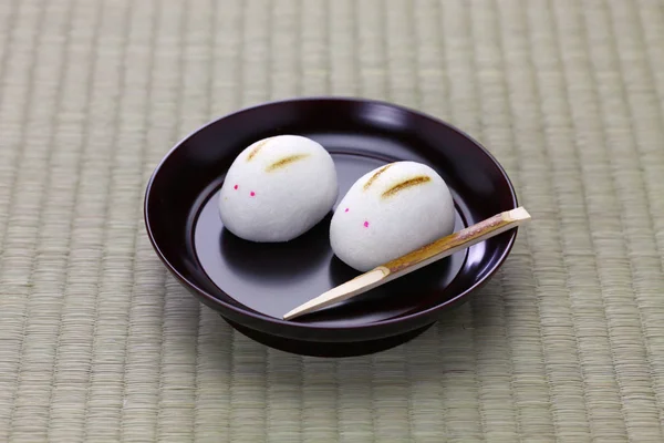 Rabbit Manju Japanese Confection Moon Viewing Event — Stock Photo, Image